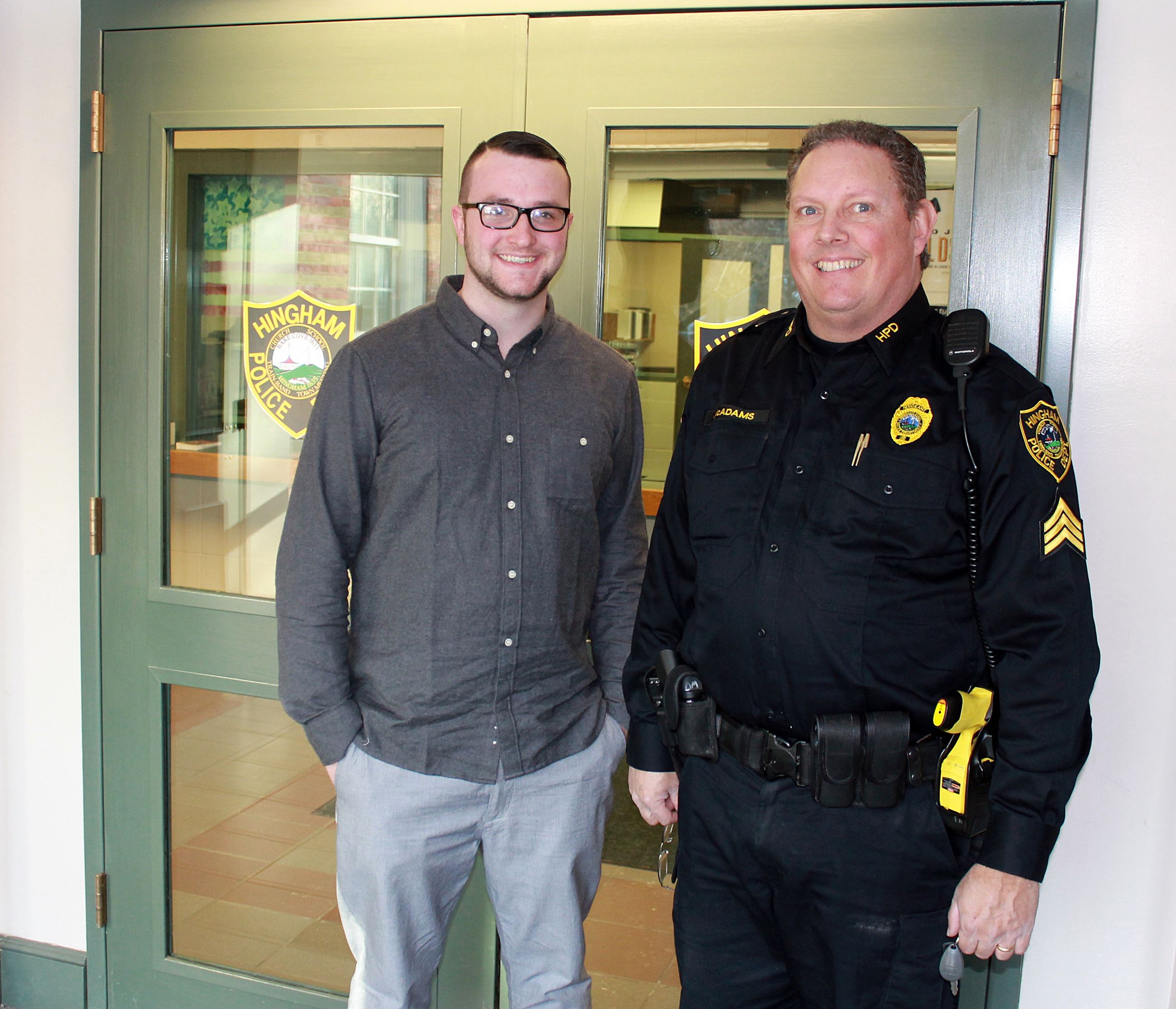 Intern with Sgt. Darren McAdams