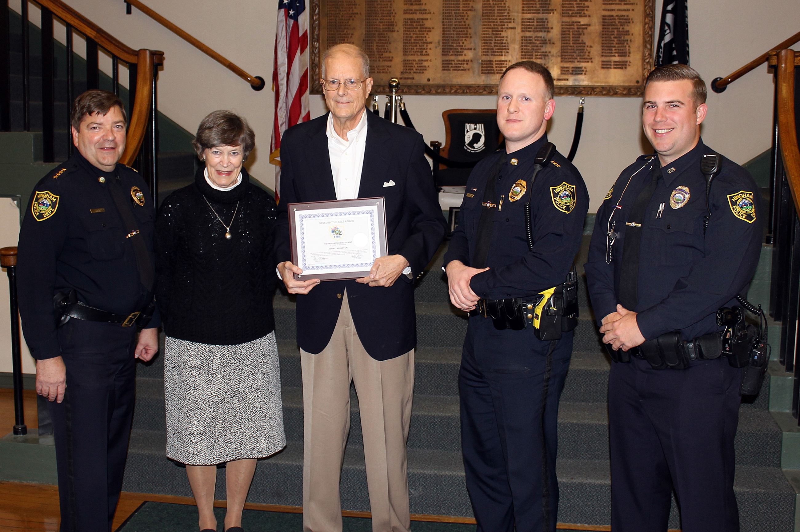 Saved By The Belt Award Recipient John Kornet May 2015 